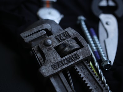 Professional pipe wrench - essential plumbing tool